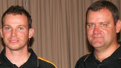 From left is Clemens Hengstler with John Groom.